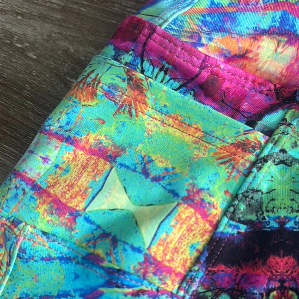 Vibrant Multicolor Women's Tennis /Swim/Pickleball Skirt - Picture 2 of 6
